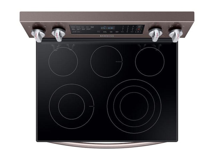 SAMSUNG NE59R6631ST 5.9 cu. ft. Freestanding Electric Range with True Convection in Tuscan Stainless Steel