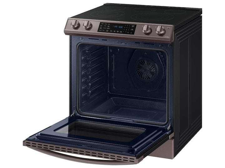 SAMSUNG NE63T8511ST 6.3 cu. ft. Smart Slide-in Electric Range with Air Fry in Tuscan Stainless Steel