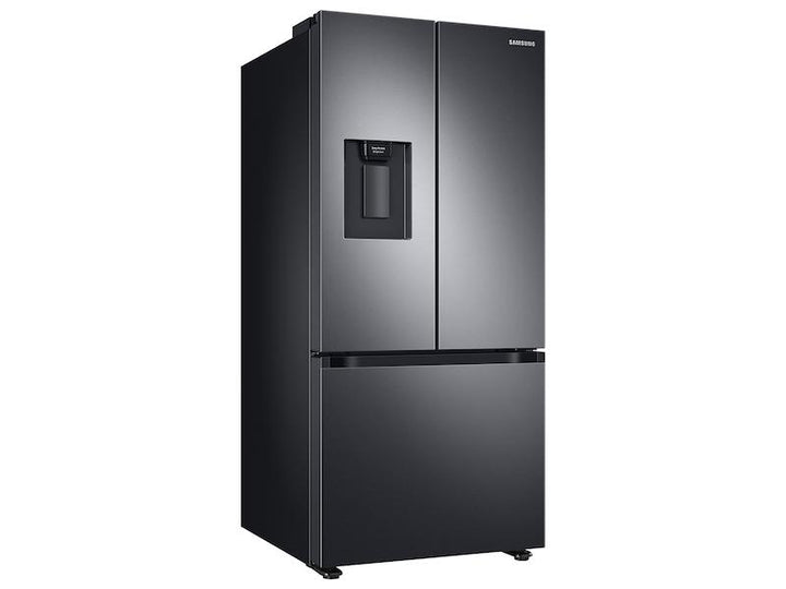 SAMSUNG RF22A4221SG 22 cu. ft. Smart 3-Door French Door Refrigerator with External Water Dispenser in Fingerprint Resistant Black Stainless Steel