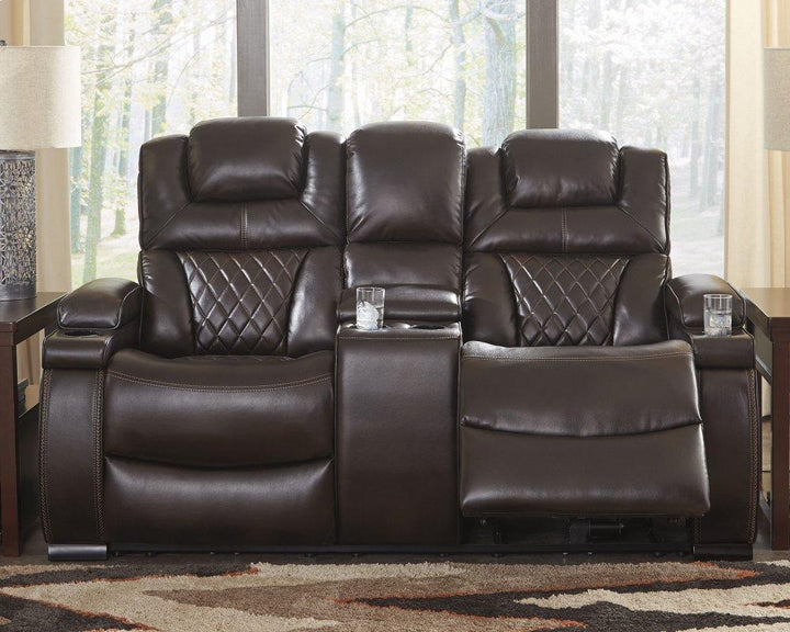 ASHLEY FURNITURE 7540718 Warnerton Power Reclining Loveseat With Console