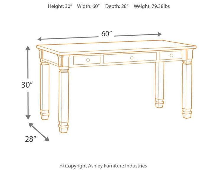 ASHLEY FURNITURE PKG008038 Home Office Desk and Storage