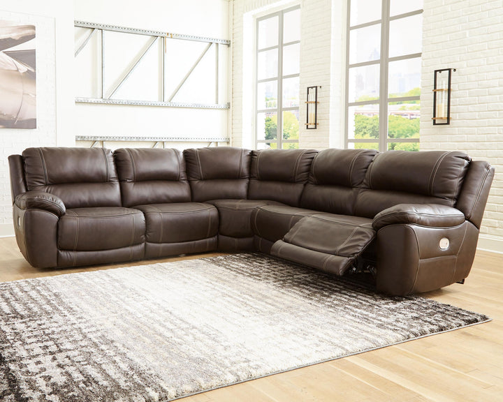 ASHLEY FURNITURE U71604S1 Dunleith 5-piece Power Reclining Sectional