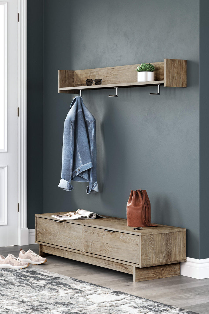 ASHLEY FURNITURE EA2270E1 Oliah Bench With Coat Rack