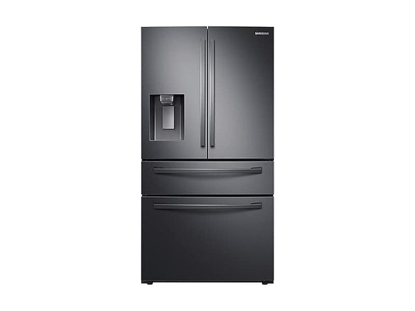 SAMSUNG RF24R7201SG 23 cu. ft. Counter Depth 4-Door French Door Refrigerator with FlexZone TM Drawer in Black Stainless Steel