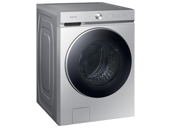 SAMSUNG WF53BB8900ATUS Bespoke 5.3 cu. ft. Ultra Capacity Front Load Washer with AI OptiWash TM and Auto Dispense in Silver Steel