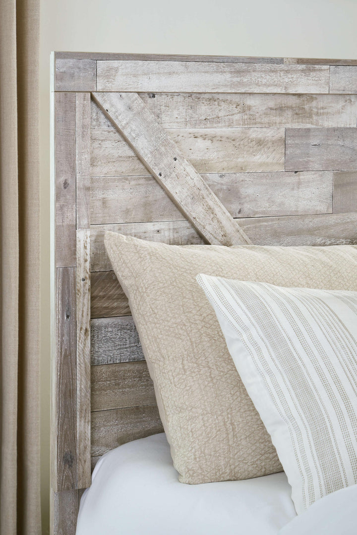 ASHLEY FURNITURE B3487B4 Hodanna King Crossbuck Panel Bed