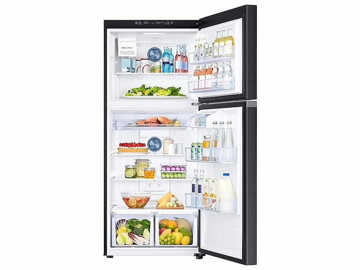 SAMSUNG RT18M6215SG 18 cu. ft. Top Freezer Refrigerator with FlexZone TM and Ice Maker in Black Stainless Steel