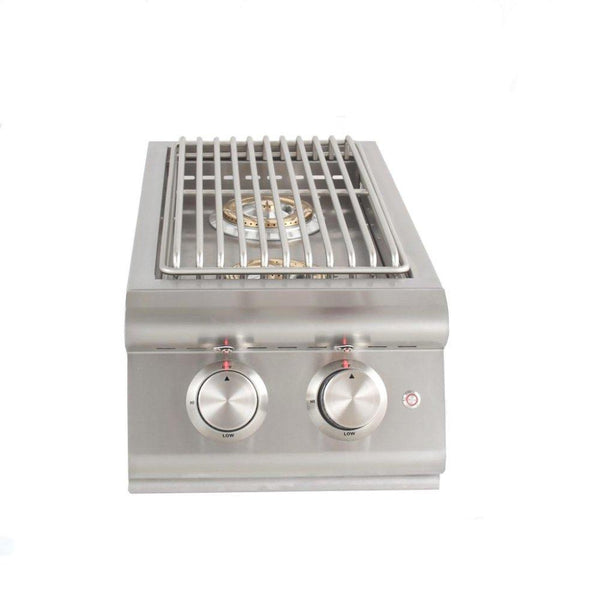 BLAZE GRILLS BLZSB2LTELP Blaze Built-In Premium LTE Double Side Burner with Lights, With Fuel type - Propane