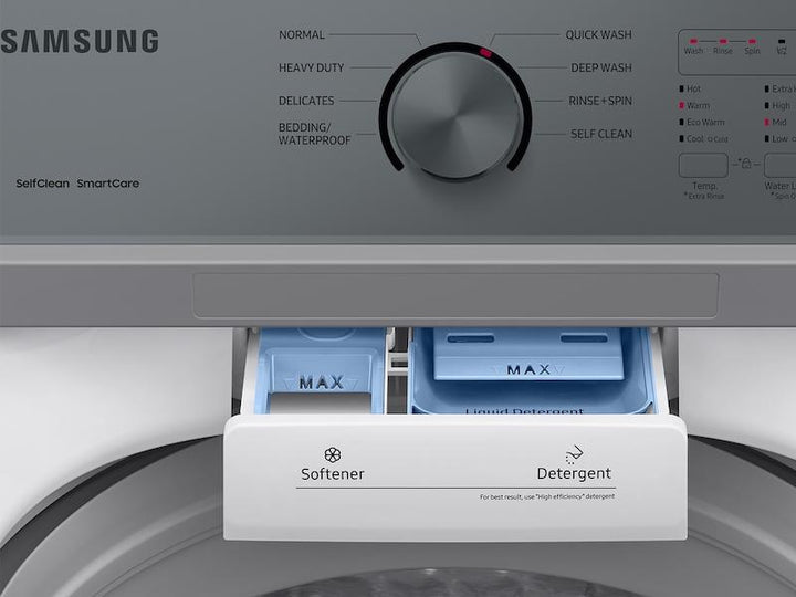 SAMSUNG WA44A3205AW 4.4 cu. ft. Top Load Washer with ActiveWave TM Agitator and Soft-Close Lid in White