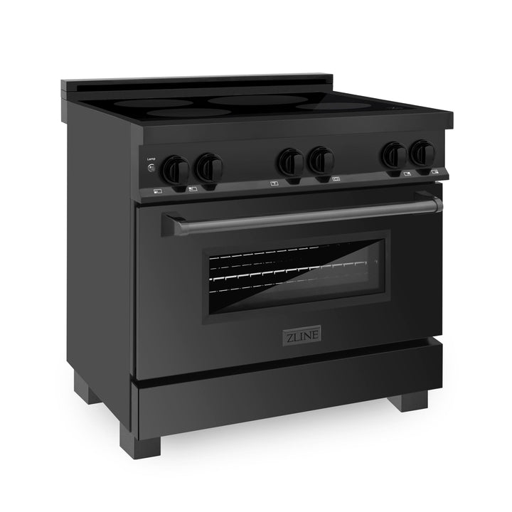 ZLINE KITCHEN AND BATH RAINDBS30 ZLINE Induction Range with a 4 Element Stove and Electric Oven in Black Stainless Steel Size: 30 Inch