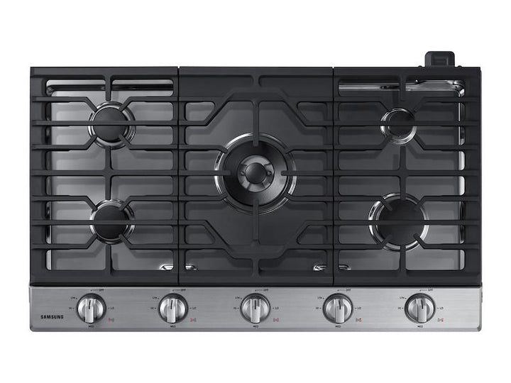 SAMSUNG NA36N6555TS 36" Smart Gas Cooktop with Illuminated Knobs in Stainless Steel