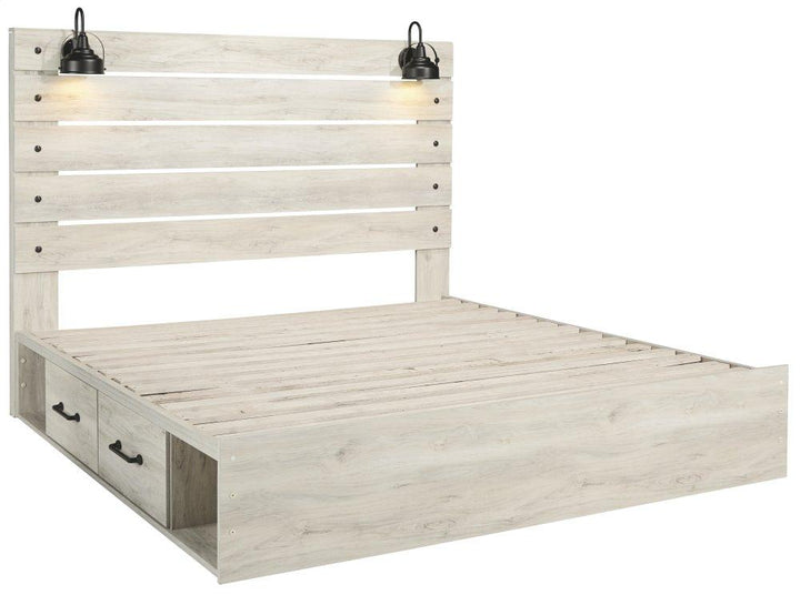 ASHLEY FURNITURE PKG002999 King Panel Bed With 2 Storage Drawers With Dresser