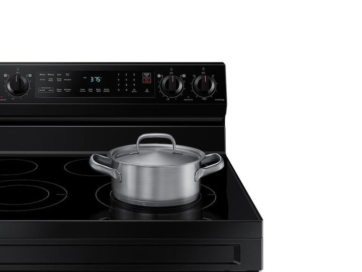 SAMSUNG NE63A6511SB 6.3 cu. ft. Smart Freestanding Electric Range with No-Preheat Air Fry & Convection in Black