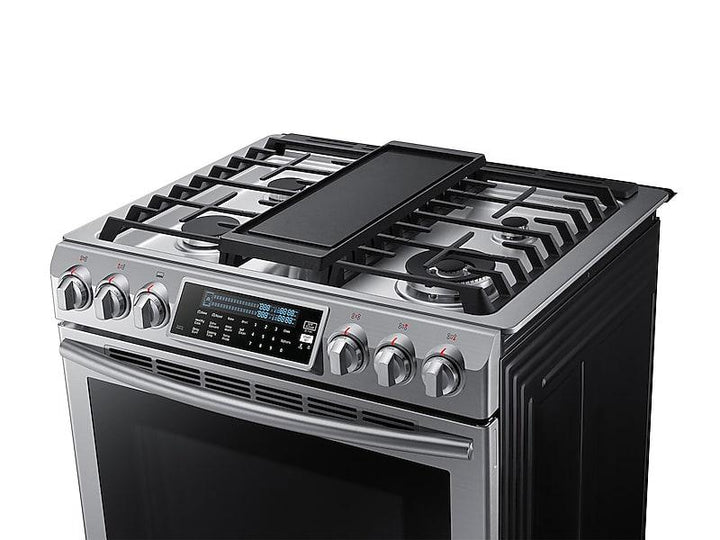 SAMSUNG NX58H9500WS 5.8 cu. ft. Slide-In Gas Range with True Convection in Stainless Steel