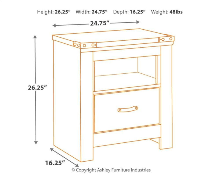 ASHLEY FURNITURE PKG005151 Full Panel Headboard With Mirrored Dresser, Chest and Nightstand
