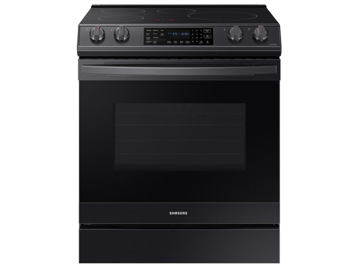 SAMSUNG NE63B8611SG 6.3 cu. ft. Smart Rapid Heat Induction Slide-in Range with Air Fry & Convection+ in Black Stainless Steel