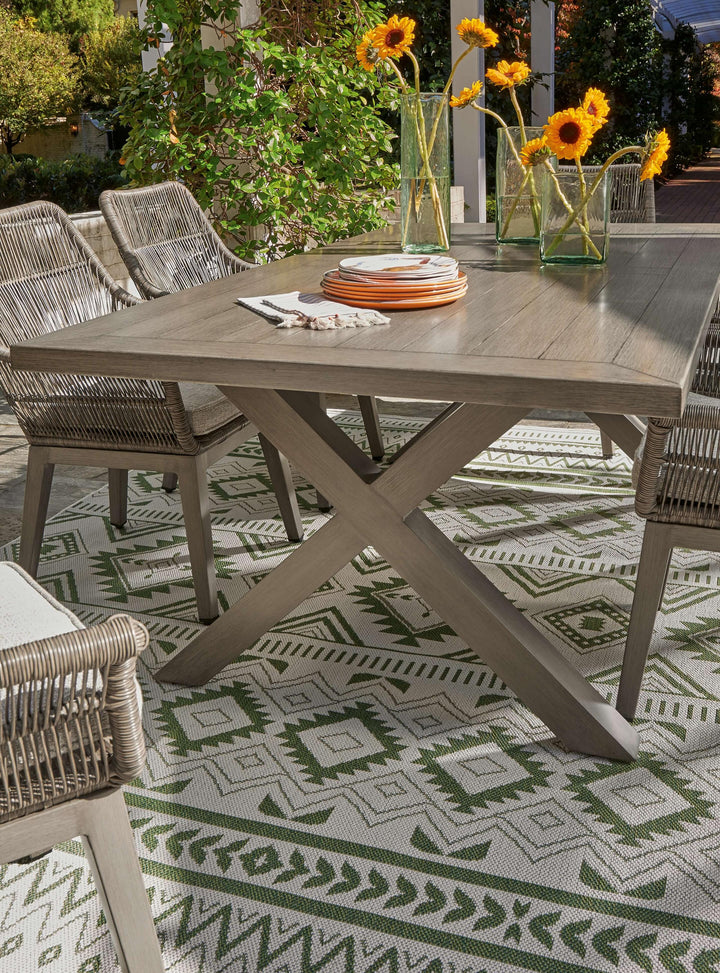 ASHLEY FURNITURE PKG014896 Outdoor Dining Table and 4 Chairs