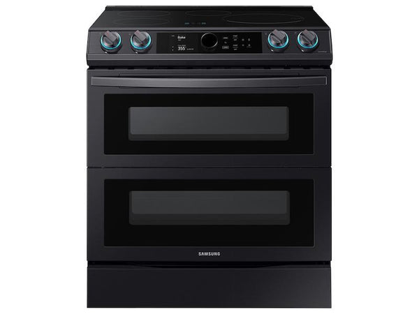 SAMSUNG NE63T8951SG 6.3 cu. ft. Smart Slide-in Induction Range with Flex Duo TM , Smart Dial & Air Fry in Black Stainless Steel