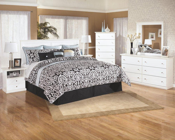 ASHLEY FURNITURE PKG002749 King/california King Panel Headboard With Mirrored Dresser, Chest and Nightstand