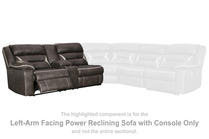 ASHLEY FURNITURE 1310459 Kincord Left-arm Facing Power Reclining Sofa With Console