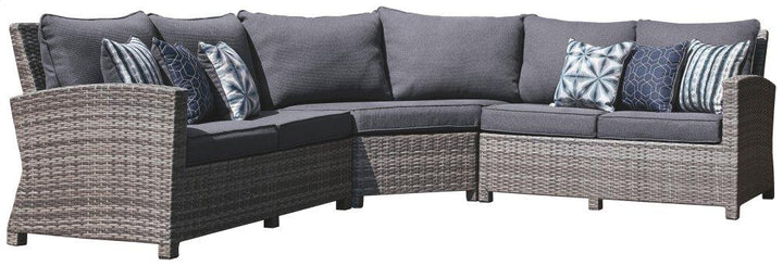 ASHLEY FURNITURE PKG014546 3-piece Outdoor Sectional With Coffee Table