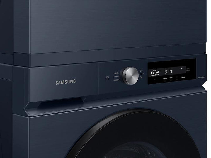 SAMSUNG WF46BB6700ADUS Bespoke 4.6 cu. ft. Large Capacity Front Load Washer with Super Speed Wash and AI Smart Dial in Brushed Navy