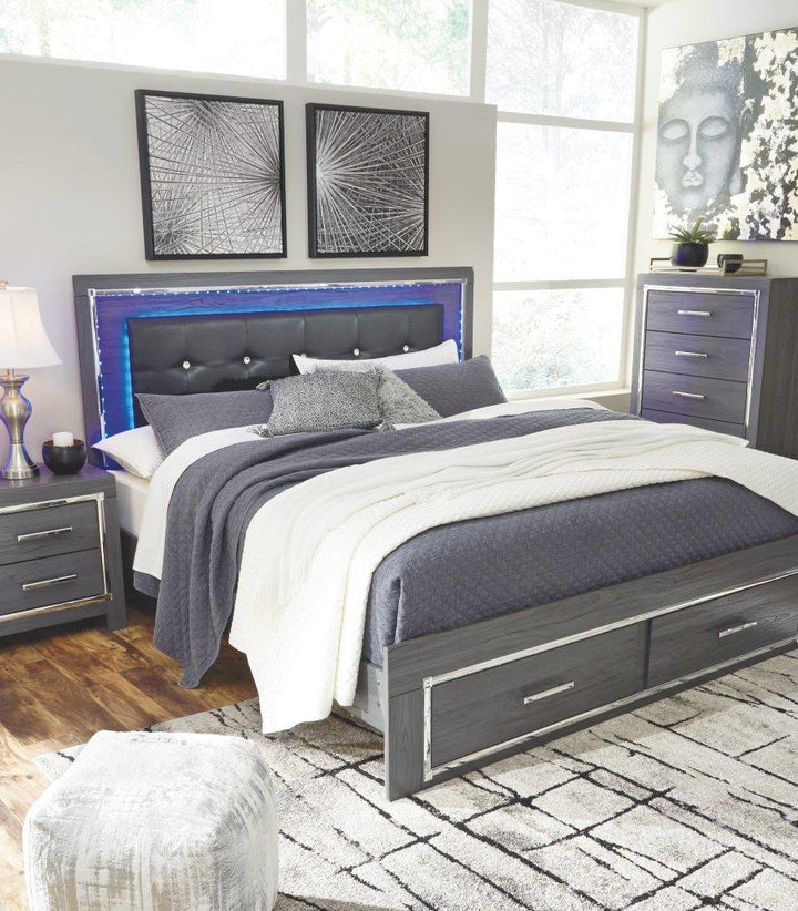 ASHLEY FURNITURE B214B11 Lodanna King Panel Bed With 2 Storage Drawers