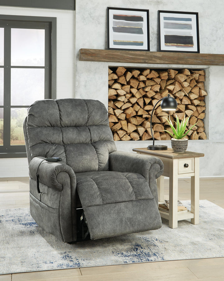 ASHLEY FURNITURE 7550612 Mopton Power Lift Recliner