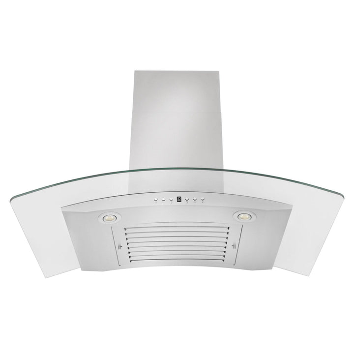 ZLINE KITCHEN AND BATH KN430 ZLINE Convertible Vent Wall Mount Range Hood in Stainless Steel & Glass Size: 30 Inch