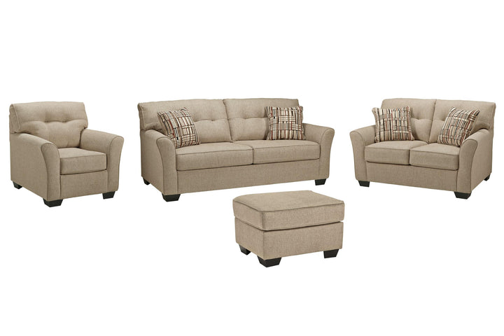 ASHLEY FURNITURE PKG007342 Sofa, Loveseat, Chair and Ottoman