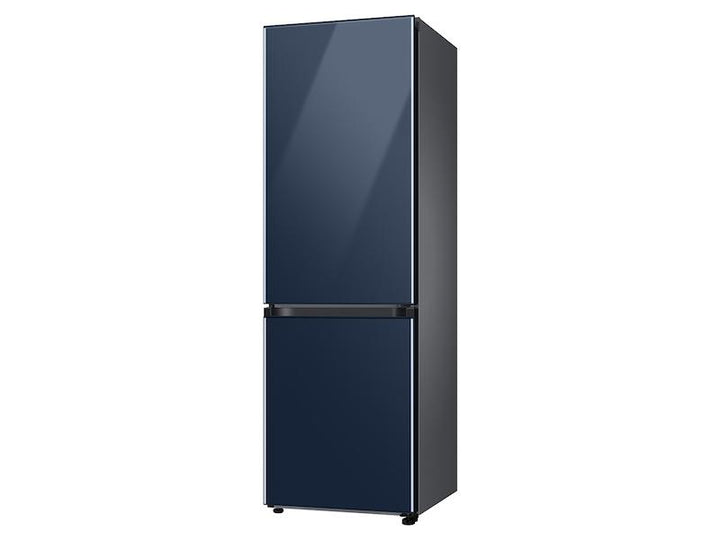 SAMSUNG RB12A300641 12.0 cu. Ft. Bespoke Bottom Freezer Refrigerator with Flexible Design in Navy Glass