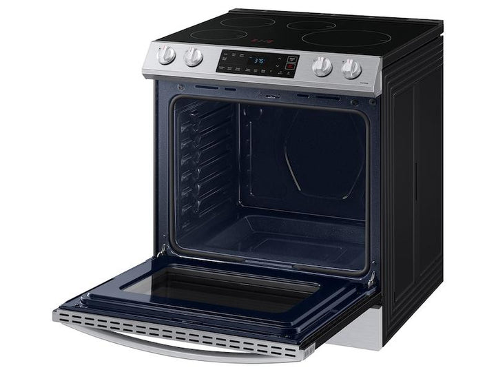 SAMSUNG NE63B8211SS 6.3 cu. ft. Smart Rapid Heat Induction Slide-in Range in Stainless Steel