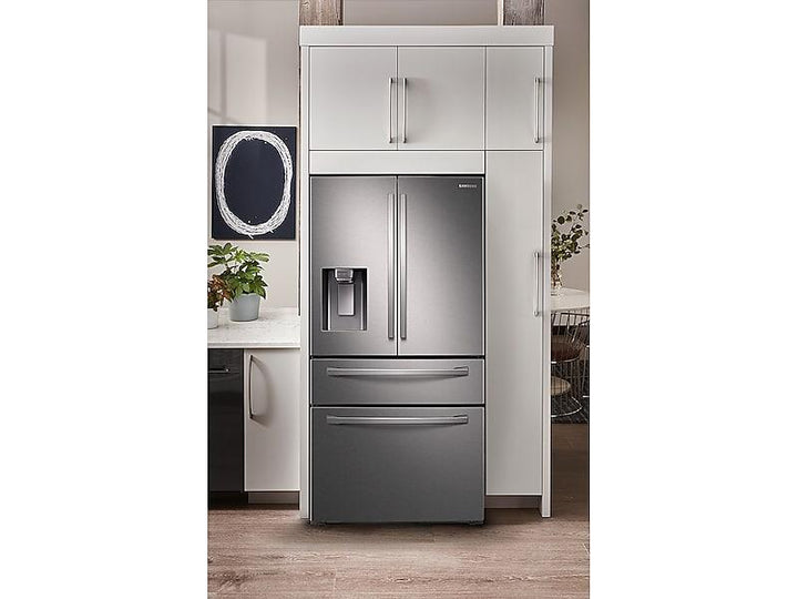 SAMSUNG RF22R7351SR 22 cu. ft. Food Showcase Counter Depth 4-Door French Door Refrigerator in Stainless Steel