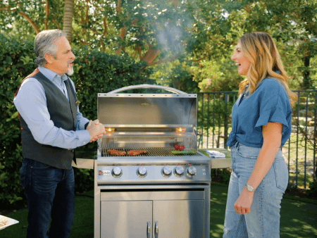 BLAZE GRILLS BLZ4LTE2NG Blaze 32 Inch 4-Burner LTE Gas Grill With Rear Burner and Built-in Lighting System, With Fuel Type - Natural Gas