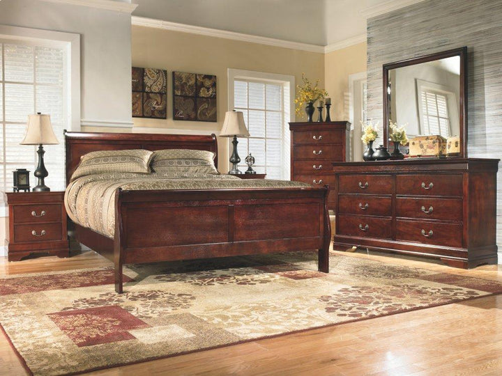 ASHLEY FURNITURE PKG000498 King Sleigh Bed With 2 Nightstands