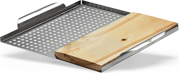 NAPOLEON BBQ 70026 Stainless Steel Multi-functional Topper with Cedar Plank