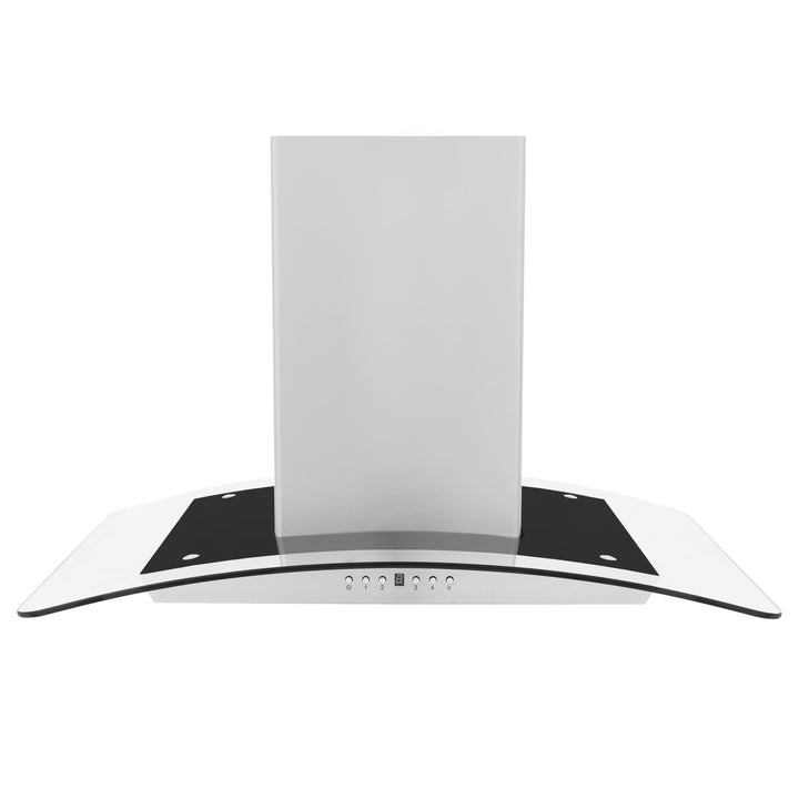 ZLINE KITCHEN AND BATH GL5I30 ZLINE Island Mount Range Hood in Stainless Steel & Glass Size: 30 Inch