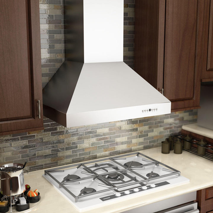 ZLINE KITCHEN AND BATH 66730 ZLINE Professional Ducted Wall Mount Range Hood in Stainless Steel Size: 30 Inch