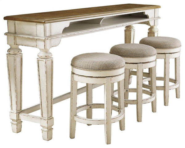 ASHLEY FURNITURE PKG008186 Counter Height Dining Table and 3 Barstools