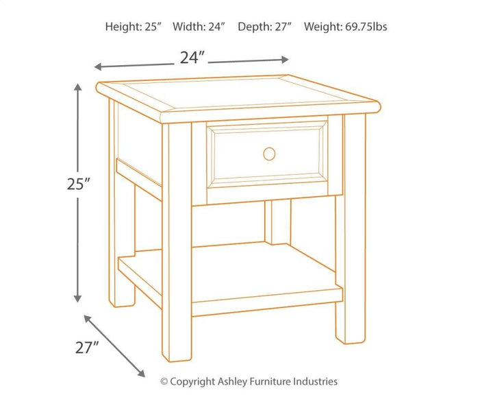 ASHLEY FURNITURE PKG007250 Coffee Table With 2 End Tables