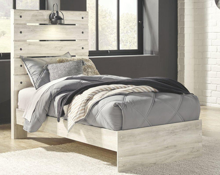 ASHLEY FURNITURE PKG003002 Twin Panel Bed With Mirrored Dresser