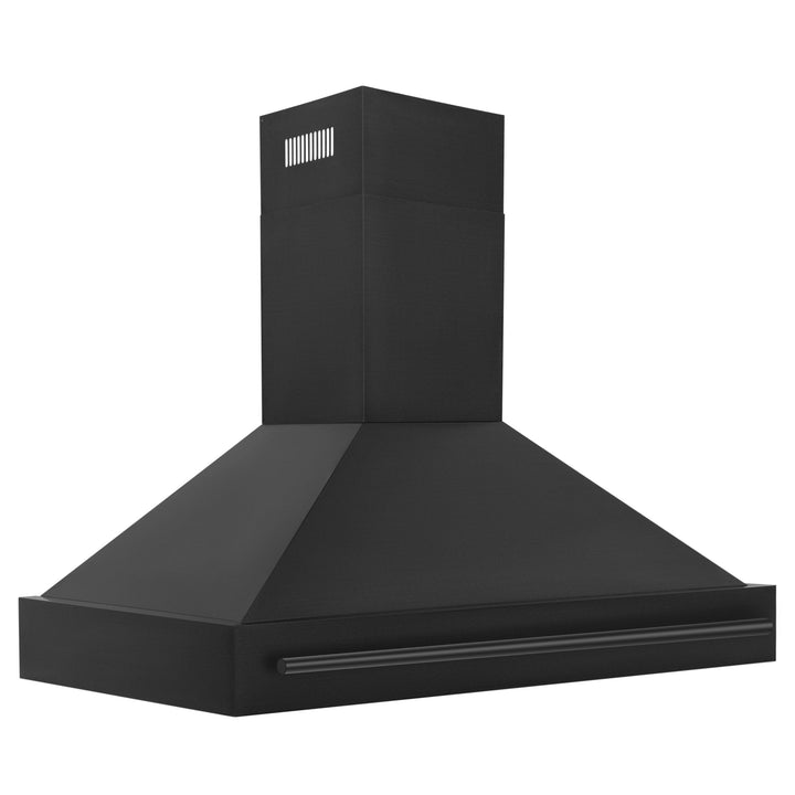 ZLINE KITCHEN AND BATH BS65530BS ZLINE Black Stainless Steel Range Hood with Black Stainless Steel Handle Size: 30 Inch