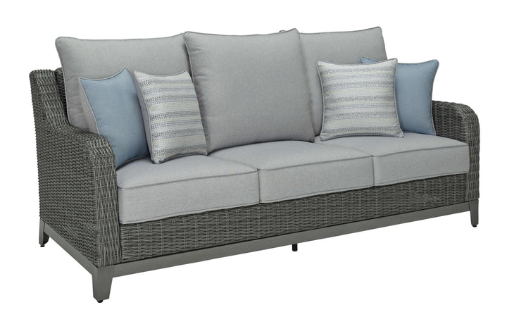 ASHLEY FURNITURE PKG014557 Outdoor Sofa and Loveseat With Coffee Table