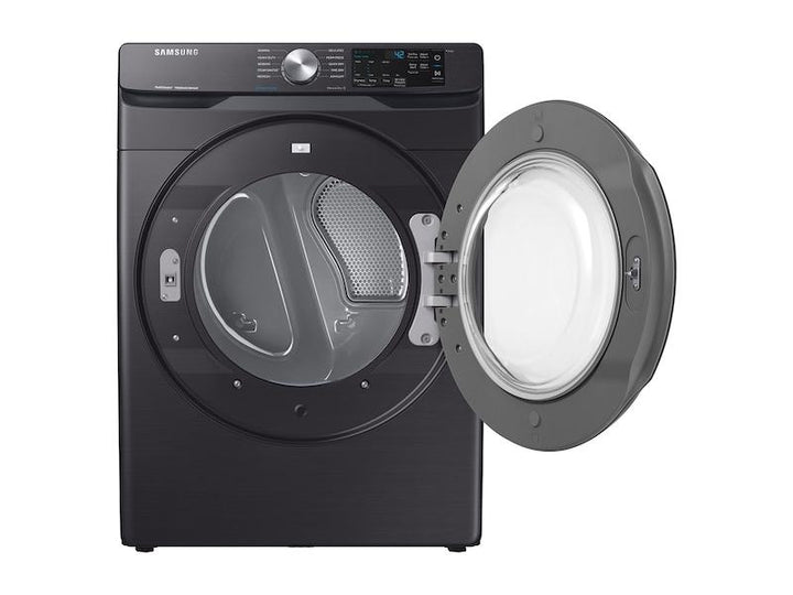 SAMSUNG DVE45R6100V 7.5 cu. ft. Electric Dryer with Steam Sanitize+ in Black Stainless Steel