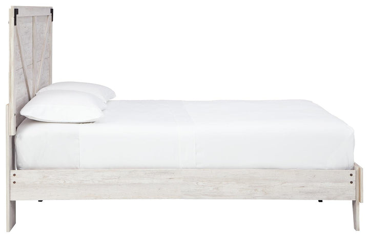 ASHLEY FURNITURE EB4121B1 Shawburn Queen Crossbuck Panel Platform Bed