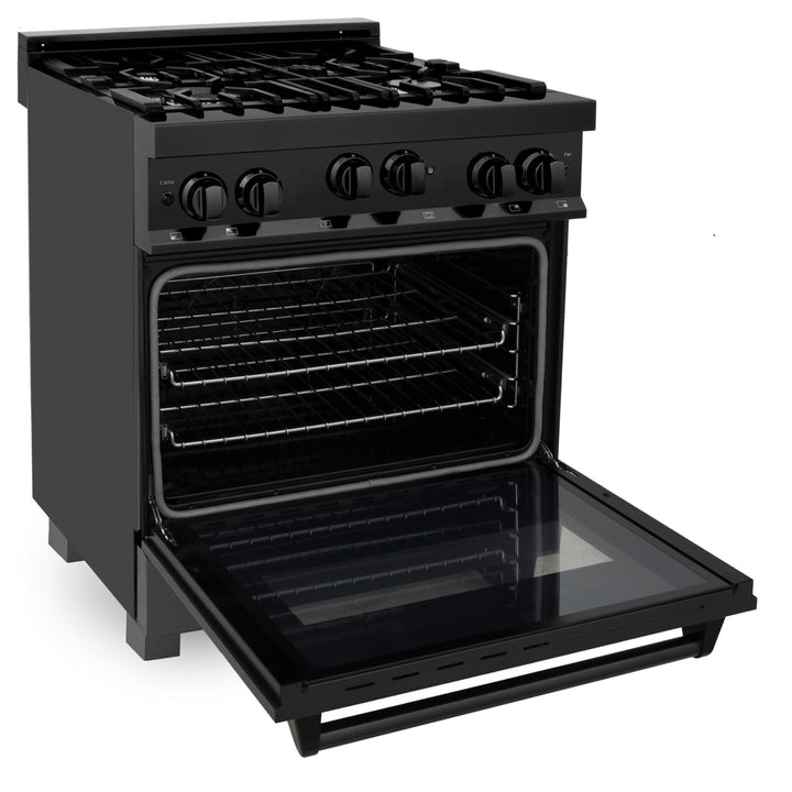 ZLINE KITCHEN AND BATH RGB24 ZLINE 24" 2.8 cu. ft. Range with Gas Stove and Gas Oven in Black Stainless Steel