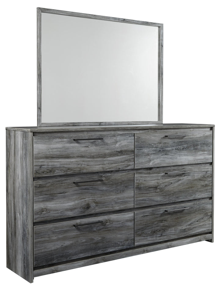 ASHLEY FURNITURE PKG014084 Twin Panel Headboard With Mirrored Dresser and Nightstand