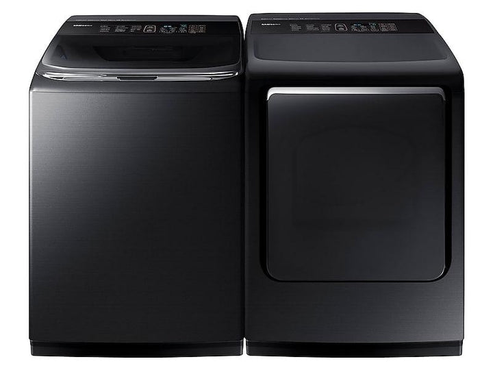 SAMSUNG DVG54M8750V 7.4 cu. ft. Smart Gas Dryer with Integrated Touch Controls in Black Stainless Steel