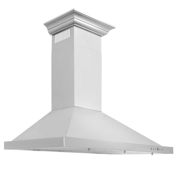 ZLINE KITCHEN AND BATH KBCRN24 ZLINE Convertible Vent Wall Mount Range Hood in Stainless Steel with Crown Molding Size: 24 Inch