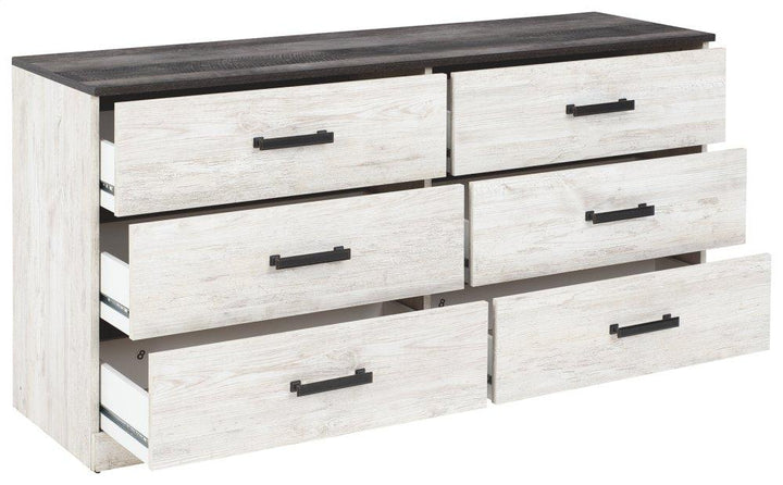 ASHLEY FURNITURE PKG009321 Queen Panel Headboard With Dresser and Chest
